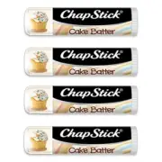 Holiday Flavor Limited Edition Cake Batter Chapstick (pack of 4) Smooth Lips