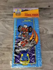 Vintage 1984 Tonka Go Bots Pencil Pouch Cy-Kill Sealed New Monogram Products