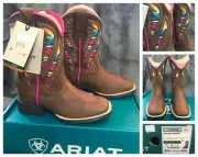 New Ariat Quickdraw Ventek kids serape boots, sz 10 (eu 28) RRP $149.95