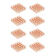 8 Pcs Copper Heatsink 14x14x4mm, Heat Sink Cooler Radiator for Raspberry Pi