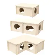 Syrian Hamster House Hideout Chew Toy for Junior Chipmunks Tiny Gerbils