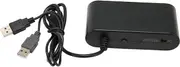 GC Controller Adapter, 3 in 1 GC Controller Adapter with Turobo Function 4 Ports Game Controller Adapter for Switch for Wii U PC