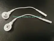 (2) Electrode Lead Wire PIN-TO-SNAP ADAPTERS Compatible w/TENS 7000 & 3000 Units