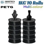 10KG Geeetech 3D Printer Filament 1kg/Roll 1.75mm PETG Multicolor Durable+Strong