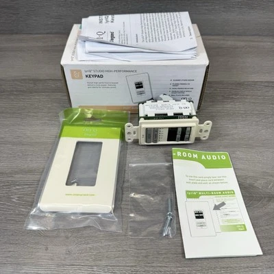 New Open Box ON-Q Legrand AU5010 LyriQ Studio Keypad Light Almond