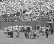 Crowd At Unveiling Of Lou Gehrig Memorial 1941 Old Baseball Photo