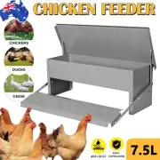 Automatic Chicken Feeder Chook Food Feeder 5Kg Capacity Treadle Self Opening AUS