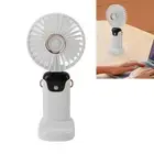 Portable Table Fan 5 Speeds Portable Handheld Fan USB Rechargeable For Indoor