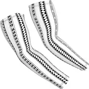 [FSCEV] Triangle Stripes Bohemian Pattern Sun Protection Arm Sleeves Outdoor Essentials Cooling Compression Golf Hiking Cycling