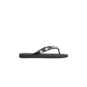 [BALENCIAGA] Cagole thong slides Black