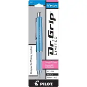 Pilot Rolling Ball Pen Dr. Grip Limited Black Ink Metallic Ice Blue Barrel 36271