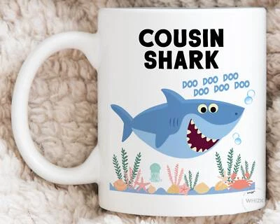 Cousin Shark Mug For Cousin Gifts For Cousin Coffee Mug Best Cousin Shark Cup
