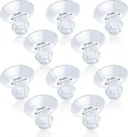 10pcs Flange Inserts, 13/15/17/19/21mm Silicone Breast Pump Flange Insert Wearable Breast Pump Acces