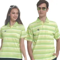 在飛比找momo購物網優惠-【日本名牌Kawasaki】男女電腦條紋運動休閒短POLO衫