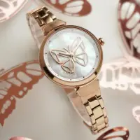在飛比找momo購物網優惠-【Relax Time】年度錶款 蛻變系列 蝴蝶手錶-經典白