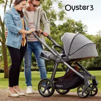 在飛比找PChome24h購物優惠-OYSTER3雙向嬰幼兒手推車-水星銀