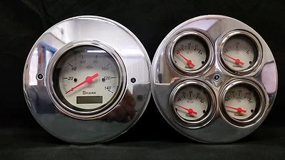 1954 CHEVY TRUCK 5 GAUGE CLUSTER SHARK