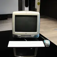 在飛比找蝦皮購物優惠-apple iMac G3 CRT 螢幕+鍵盤+滑鼠