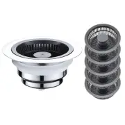 Sink Drain Plug Stainless Steel Drain Strainer Bounce Cores Drain Sink Plug