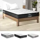 Bedra King Single Mattress Spring Latex Euro Top Cool Gel Foam Luxury Bed Medium