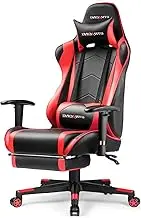 GTRACING Gaming Chair with Footrest, High Back Computer Chair Ergonomic Game Desk Chair Racing Executive Adjustable Swivel Rocker with Headrest and Lumbar Support