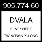 IKEA DVALA Flat Sheet White Twin/Twin X-long 905.774.60