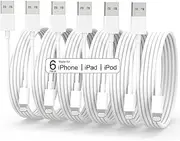 iPhone Charger Cable [MFi Certified] Lightning Cable 6Pack(3/3/6/6/6/10 FT) iPhone Charger Fast Charge Long USB to Lightning Cable for iPhone 14 13 12 11 Pro Max XR XS Mini 8 7 Plus iPad