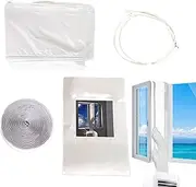 AC Window Seal Kit, Portable Air Conditioner Vent Kits, No-Drill Replacement Accessory, Weatherproof Window Adapter, 4pcs Fit, Ideal for Home Exterior Winter Use