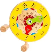 ERINGOGO 1pc Educational Wooden Clock Toy for Learning Toy Develop Cognitive Skills Recognition for Early Learning Activities