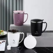 350ml Insulated Stainless Steel Travel Mug with Handle & Lid Double Wall Coffee