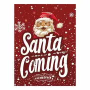 Santa Coming Canvas Print