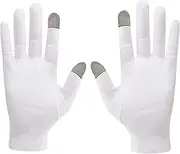 [Generic] Gloves Touchscreen Cotton - Breathable Work Gloves | Overnight Bedtime Skin Care Gloves for Dry Chapped Hands Women Beauty