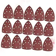 Long-lasting Use Sandpaper Set 50pcs Triangle Sander Papers Self-adhesive Hook Loop Discs (40/60/80/120/180 Grit Each 10pcs/set)