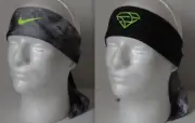 Nike Skylar Diggins Head Tie Printed 2.0 Reversible Dark Grey/Black/Ghost Green