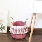 Laundry Basket Practical Dirt-proof Foldable Simple Decorative Basket Seagrass
