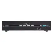 ATEN CS1144DP4C-AT-U 4-Port USB DisplayPort Dual Display Secure KVM Switch with CAC (PSD PP v4.0 Compliant)