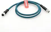 DRRI M12 8-pin X-Code Male to Female High Flex Cat7 Gigabit Ethernet PVC Cable for Cognex in-Sight Series Camera