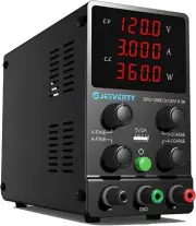 DC Power Supply Variable 120V 3A Adjustable Switching Regulated DC Bench Power-A