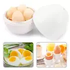 Microwave Egg Steamer Sturdy 4 Eggs Capacity Convenient Egg-shaped Microwave Egg