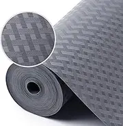StaHom Shelf Liners for Kitchen Cabinets Refrigerator Liners Waterproof & Oil-Proof Kitchen Cupboard Liner Plastic Drawer Mats EVA Material Non Adhesive Fridge Liner for Shelves Gray 11.8 x 59 Inch