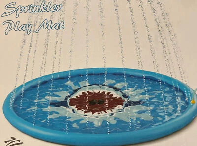 Splash Pad Sprinkler Mat Water Pool Inflatable Outdoor Play Toys for Kids Dogs