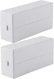 NULYLU 2pcs Slot Drill Bit Holder for Nails Premium Grinding Head Storage Box for Manicure Supplies Durable and Practical Nail Art Tool Organizer