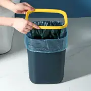 Household Trash Can Plastic Wastepaper Container Tabletop Wastebasket Bin