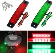 Navigation Lights, Led Stern Marine Strip Lights for Red and Green