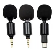 Portable Mini Microphone Mic 3.5mm Aux 4 Pole / 3 Pole / TYPE C Capacitance Mic