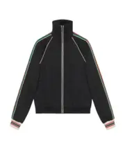 GG jacquard jersey zip jacket S,XL,L,M black