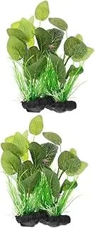 BESPORTBLE 2pcs Fish Tank Landscaping Water Plants Aquarium Water Grass Aquarium Ornament Fake Underwater Plants Artificial Aquarium Delicate Aquarium Decor Aquarium Decorations Green Plastic