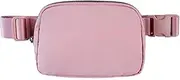 Belt Bag,Fanny Pack with Adjustable Strap,Small Waist Pouch for Workout Shopping Travelling Hiking Running Cycling-Everywhere Belt Bag (Pink)
