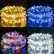 100-500 LED Mains Plug In Fairy String Lights Xmas Outdoor Garden Home Decor AU