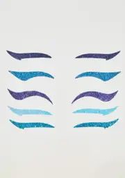Blue Attention Grabber Eyeliner Stickers